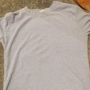 Blue and white striped shirt from brandy Melville